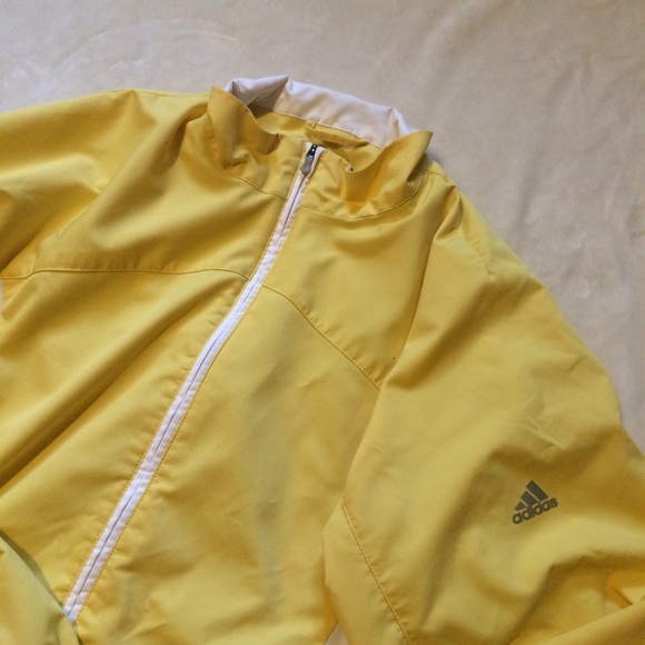 vintage yellow adidas jacket